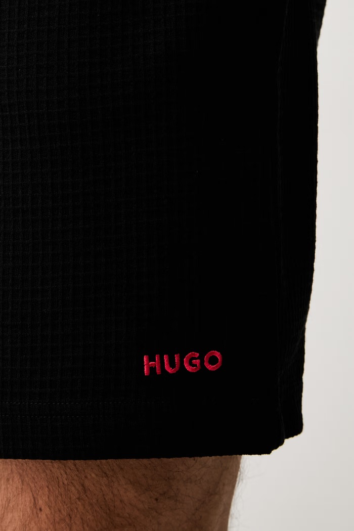 HUGO trenirka kratke hlače moške Austin Shorts črna 50532023