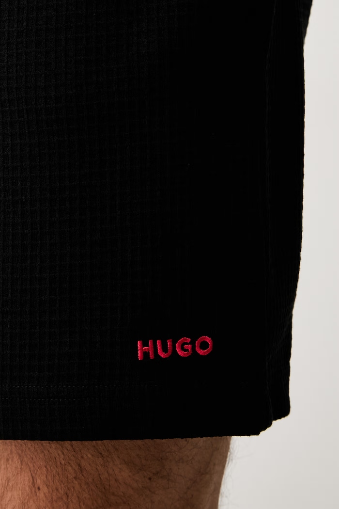 HUGO trenirka kratke hlače moške Austin Shorts črna 50532023