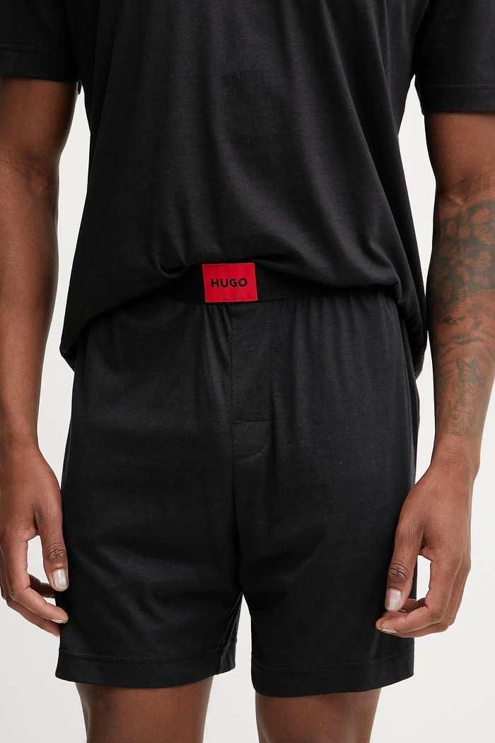 HUGO piżama czarny 50540091