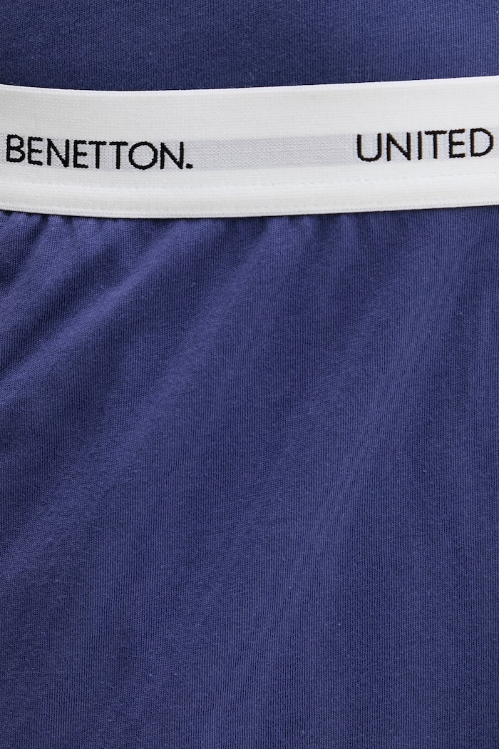 United Colors of Benetton szorty piżamowe męskie bawełniane granatowy 30964900D