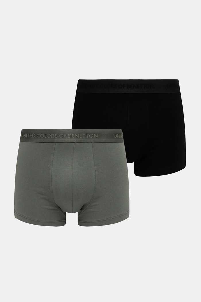 United Colors of Benetton boxeri 3-pack boxeri negru 3OP82X01E
