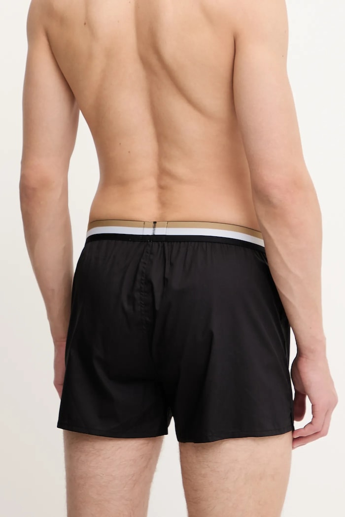 Boxeri de bumbac 2-pack BOSS negru 50535792