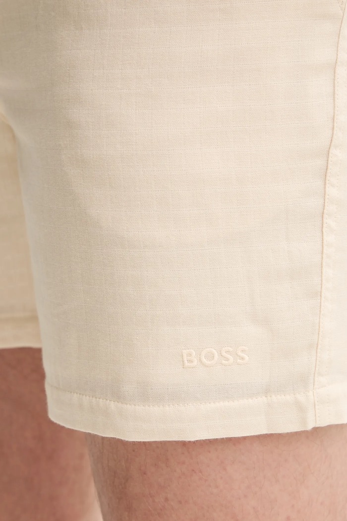 BOSS szorty bawełniane beżowy 50540134