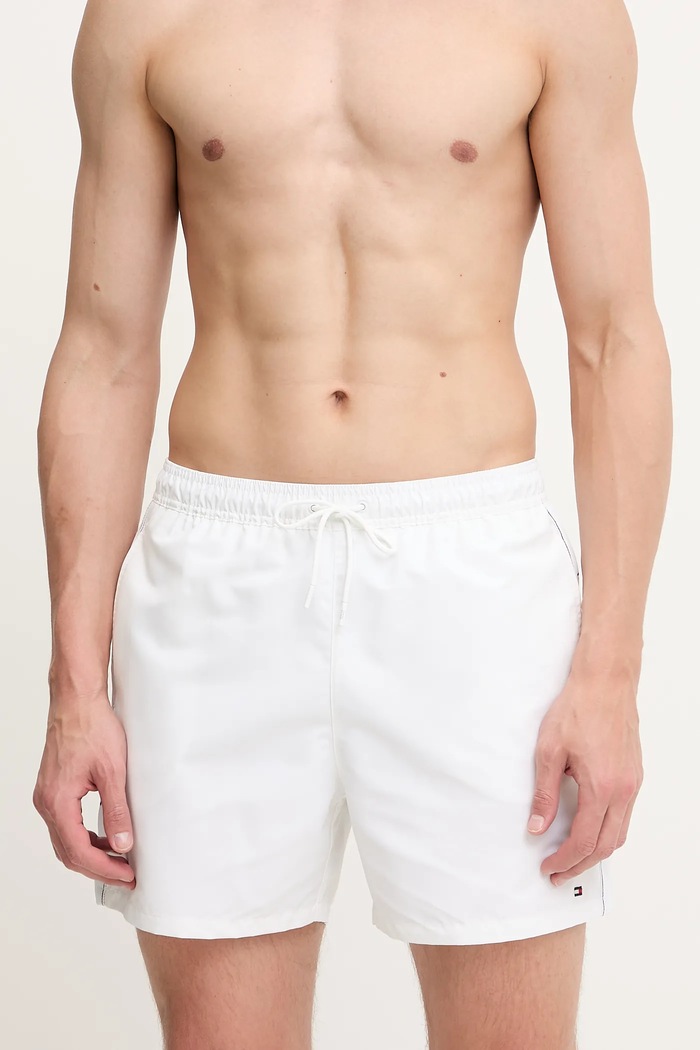 Plavkové šortky Tommy Hilfiger UM0UM03481 béžová SS25