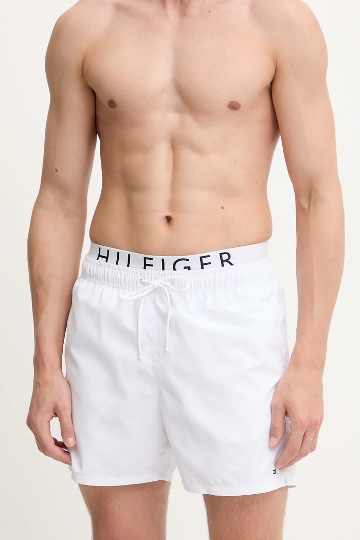 Tommy Hilfiger Plavkové šortky Tommy Hilfiger UM0UM03489 bílá SS25
