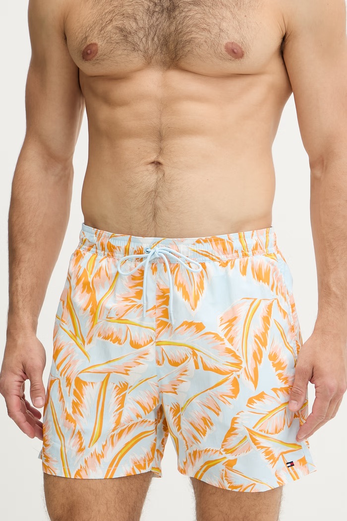 Tommy Hilfiger plavecké šortky pánske UM0UM03491 oranžová SS26