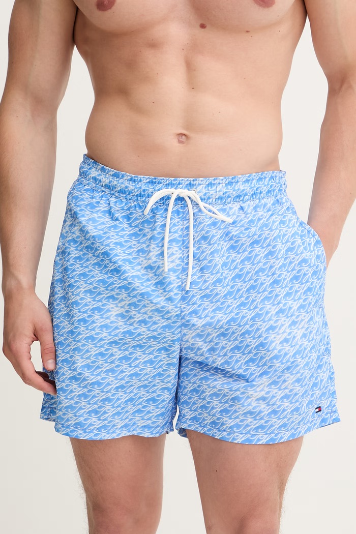 Tommy Hilfiger plavecké šortky pánske UM0UM03491 modrá SS26