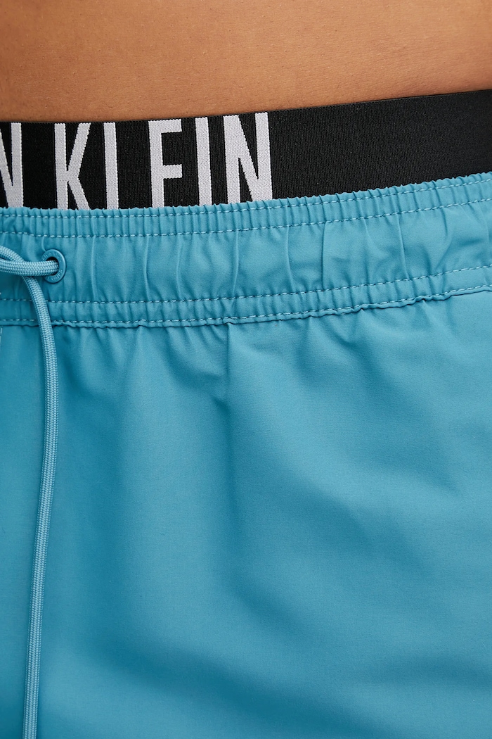 Calvin Klein szorty kąpielowe turkusowy KM0KM01093