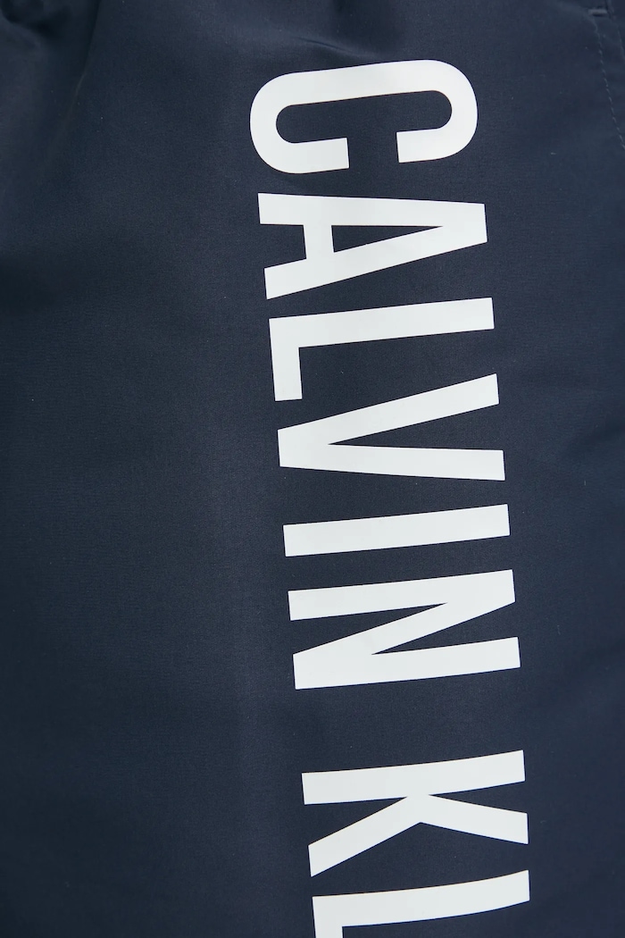 Plavkové šortky Calvin Klein námořnická modř KM0KM01092