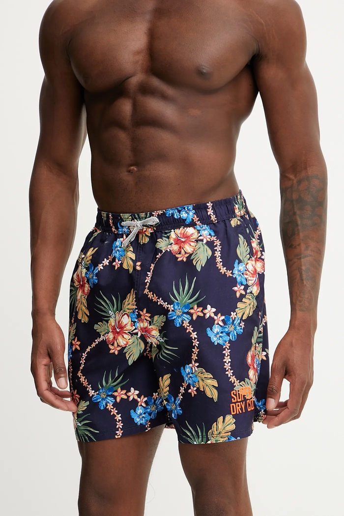 Superdry szorty kąpielowe M3010242A.F7B granatowy SS25