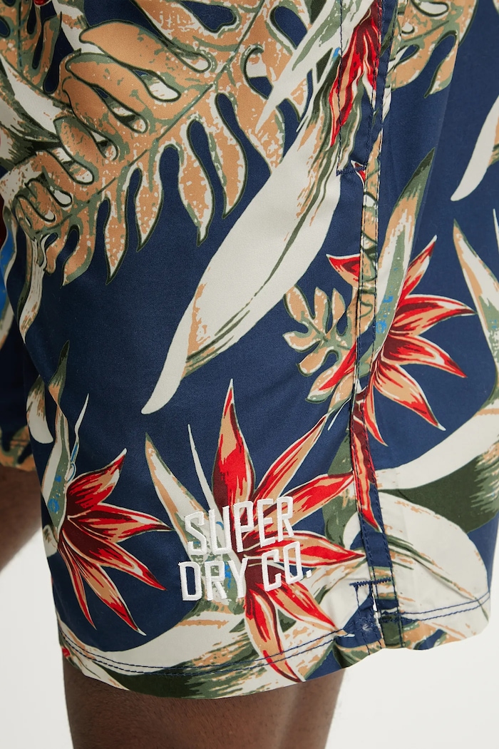 Plavkové šortky Superdry modrá M3010242A.F7V