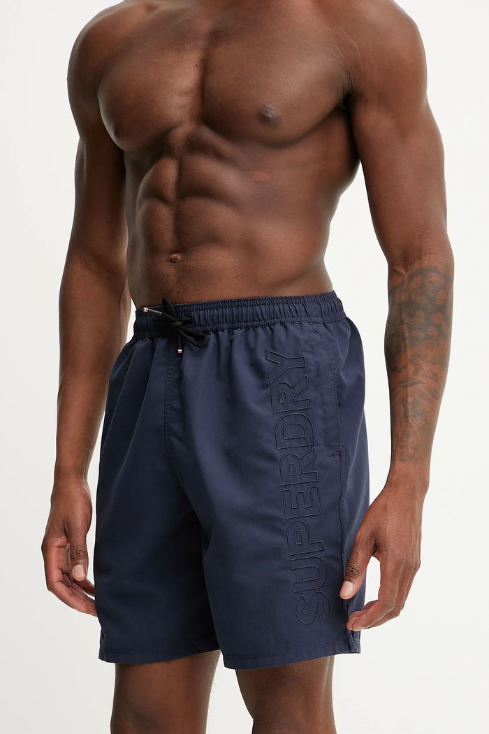 Superdry szorty kąpielowe M3010246A.09S granatowy SS25