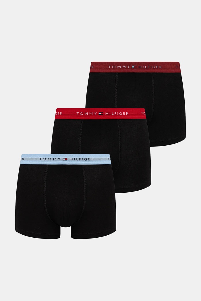 Boxerky Tommy Hilfiger 3-pak pletenina červená UM0UM02763.