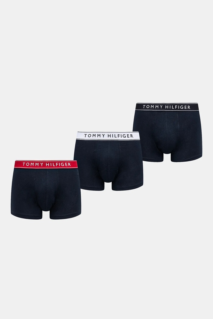 Bokserice Tommy Hilfiger 3-pack print mornarsko plava UM0UM03457