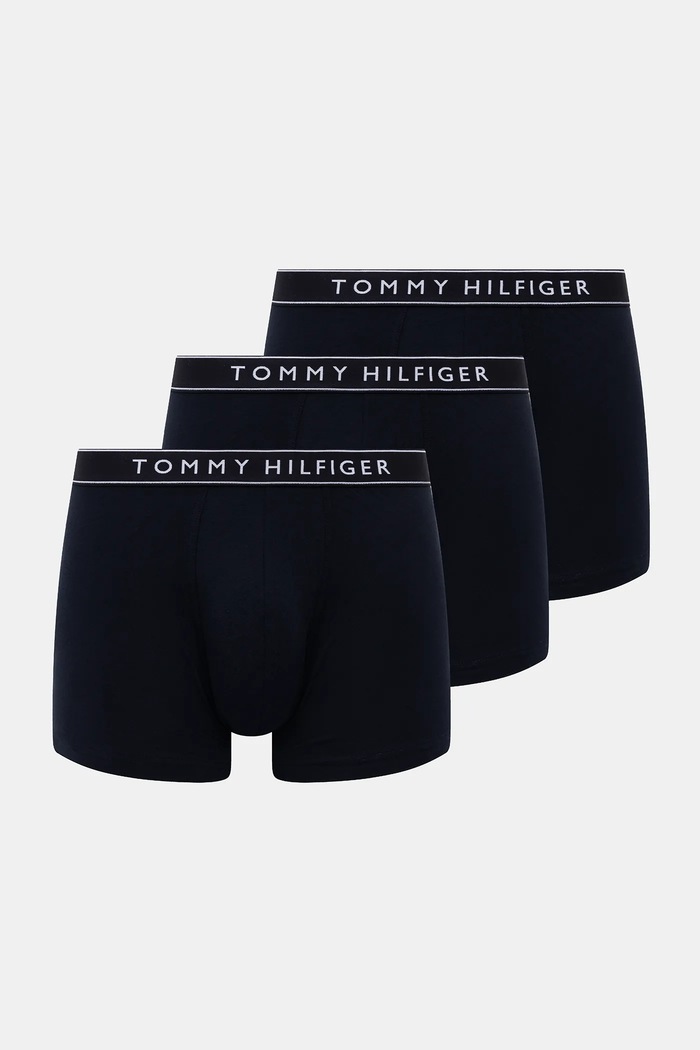 Bokserice Tommy Hilfiger 3-pack bez uzorka mornarsko plava UM0UM03458