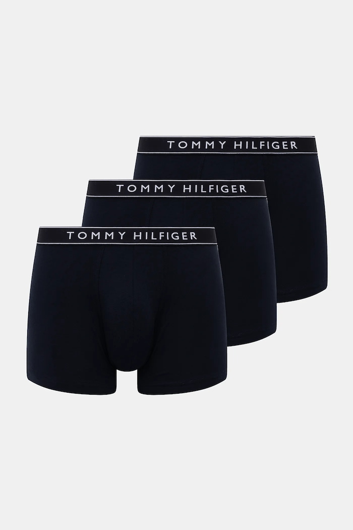 Bokserice Tommy Hilfiger 3-pack bez uzorka mornarsko plava UM0UM03458