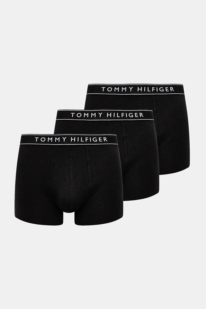 Tommy Hilfiger boxeralsó 3 db sima fekete UM0UM03458