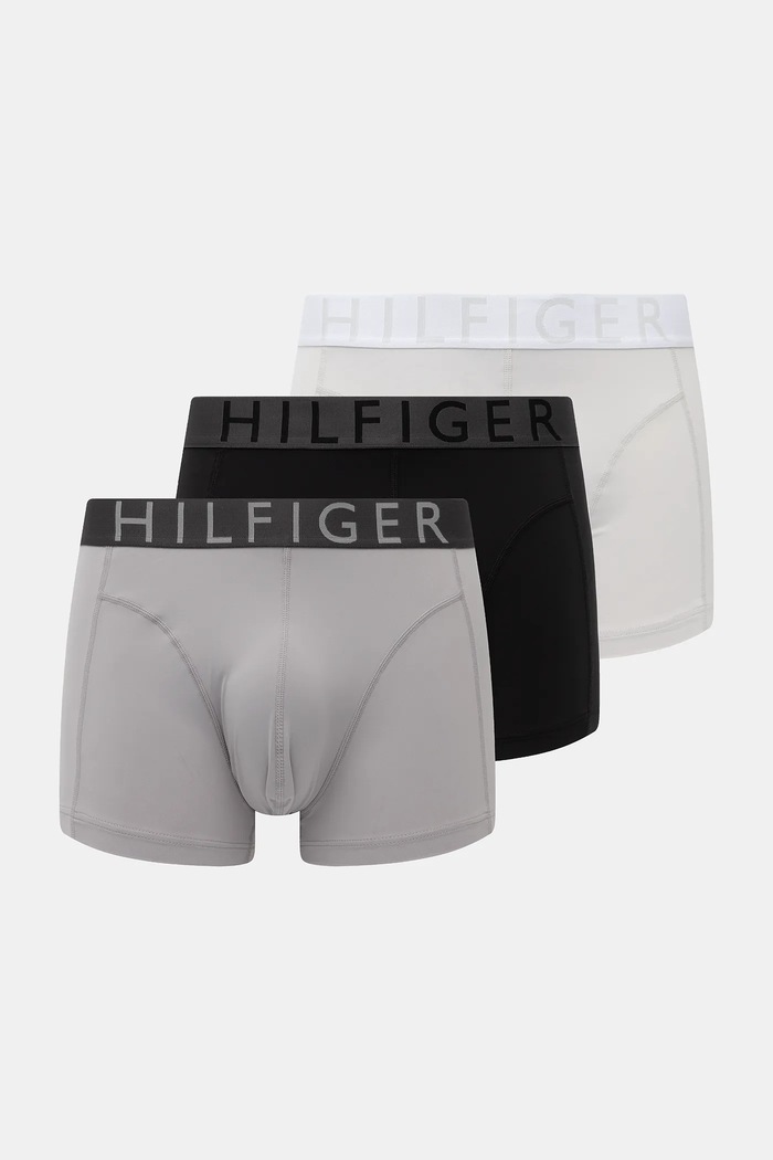Bokserice Tommy Hilfiger 3-pack pletivo siva UM0UM03467