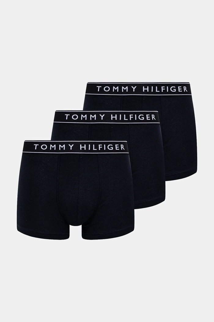 Boxerky Tommy Hilfiger 3-pak pletenina tmavomodrá UM0UM03520