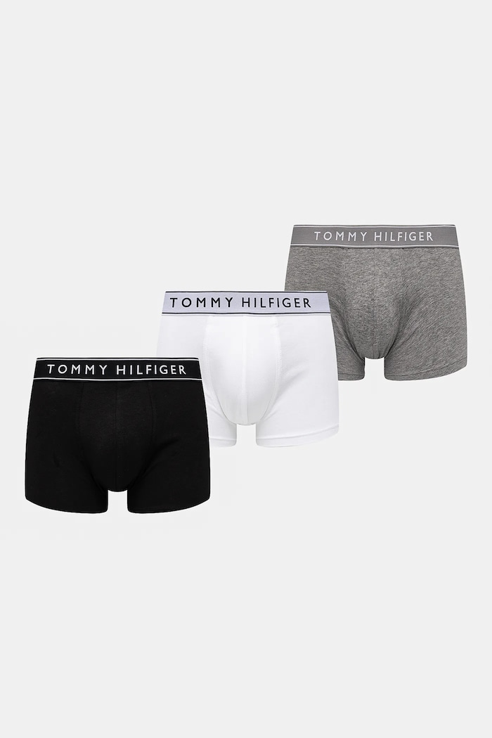 Boxerky Tommy Hilfiger 3-pack pletenina šedá UM0UM03520