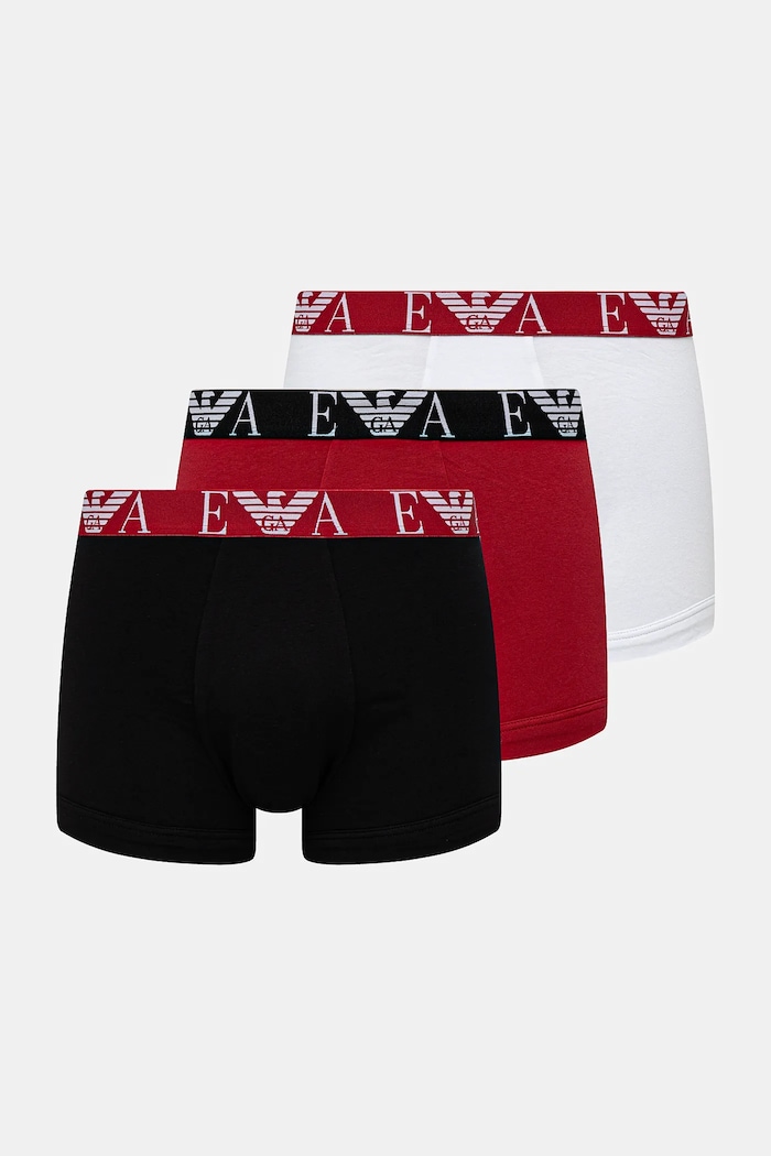 Emporio Armani Underwear boxer pacco da 3 boxer aderenti rosso EM000259.AF10778