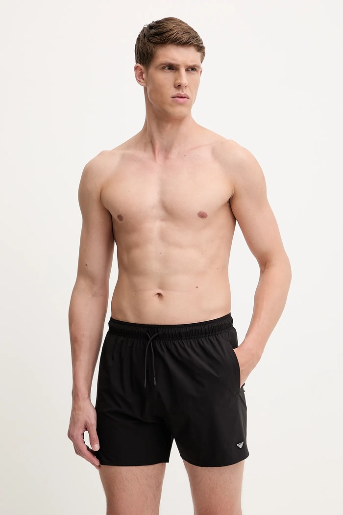 Plavkové šortky Emporio Armani Underwear černá EM000583.AF12331