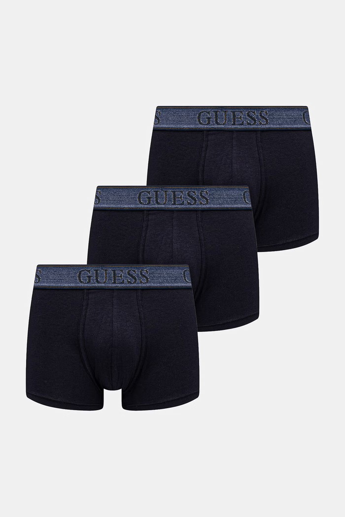 Boxerky Guess JOE 3-pak pletenina tmavomodrá U4RG33.K6YW0