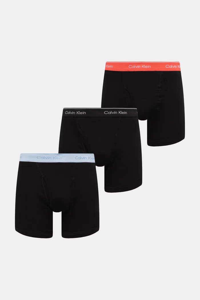 Calvin Klein Underwear μποξεράκι ανδρικό βαμβακερό 3-pack μαύρο 000NB4003A