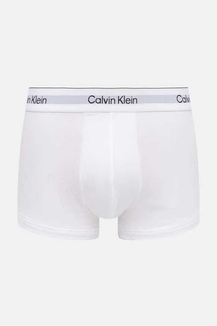 Calvin Klein Underwear oprijete boksarice moške paket 3 kosov LV00NB4389 bela AA00