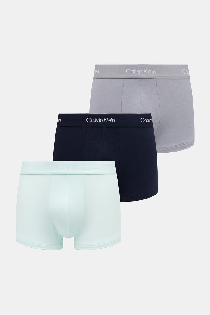 Calvin Klein Underwear εφαρμοστά μποξεράκια Ανδρικά 3-pack τιρκουάζ LV00NB4389