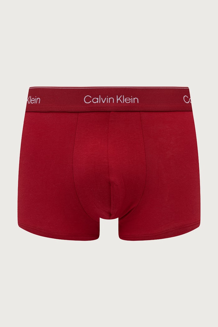 Bokserki dopasowane męskie 3-pack Calvin Klein Underwear LV00NB4389 granatowy