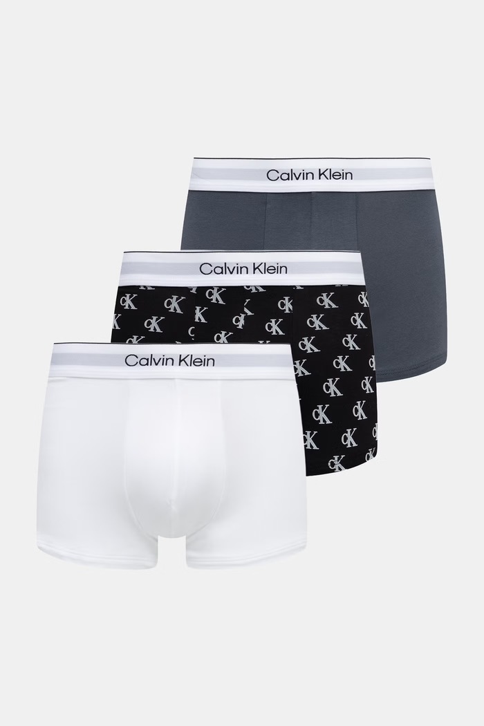 Calvin Klein Underwear bokserki dopasowane męskie 3-pack szary LV00NB4389