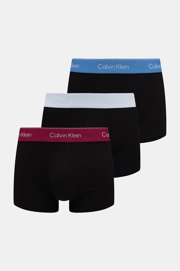 Calvin Klein Underwear bokserki dopasowane męskie 3-pack czarny LV00NB4389