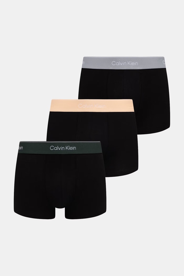 Calvin Klein Underwear boxeri mulați bărbătești pachet de 3 negru LV00NB4389