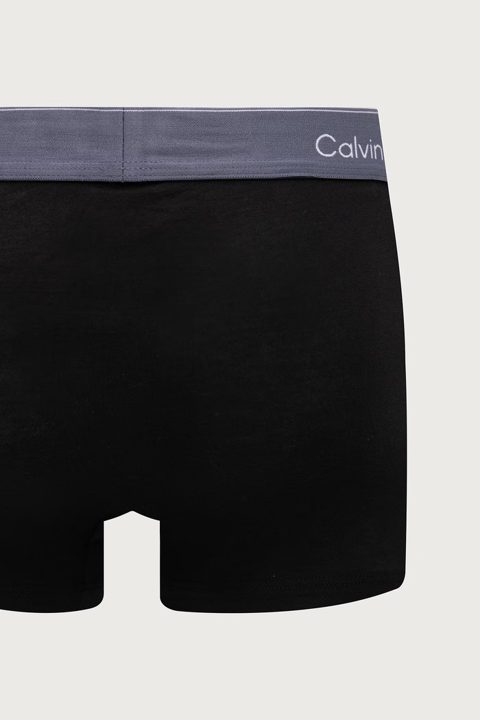 Bokserki dopasowane męskie 3-pack Calvin Klein Underwear czarny LV00NB4389