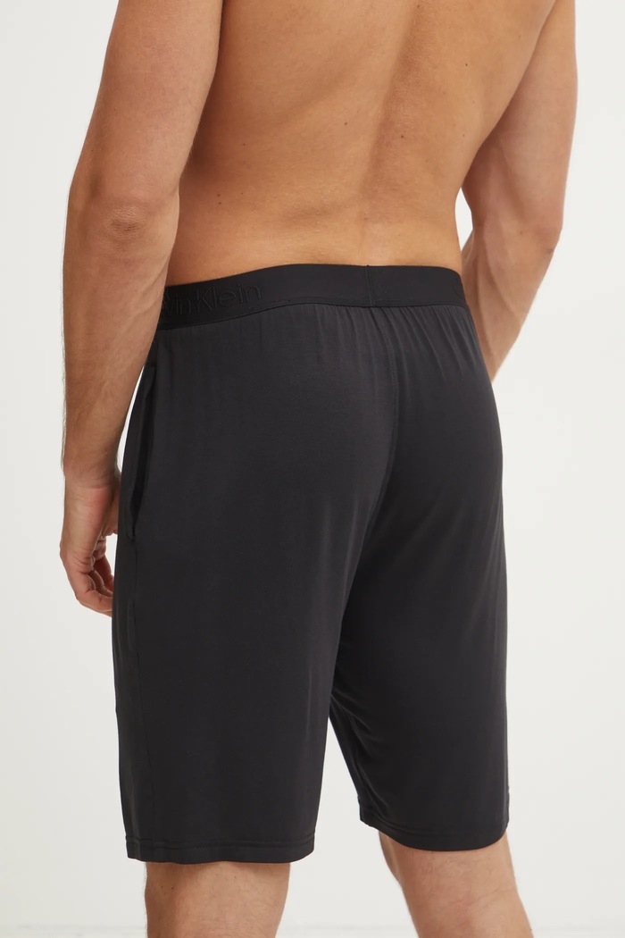 Odzież Calvin Klein Underwear szorty piżamowe męskie z modalem LV00NM2824 czarny