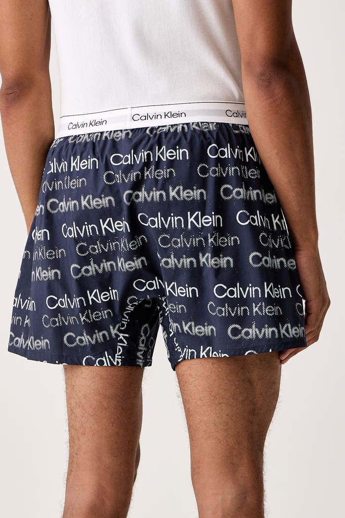 Oblečení Calvin Klein Underwear Pyžamové šortky pánské LV00NM2831 námořnická modř