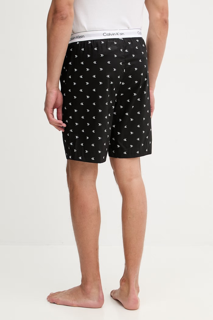 Calvin Klein Underwear szorty piżamowe męskie bawełniane LV00NM2832 czarny SS26