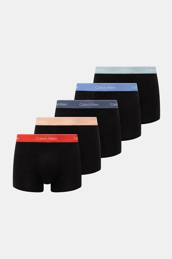 Calvin Klein Underwear bokserki męskie bawełniane z elastanem 5-pack dzianina czarny LV00NB4395