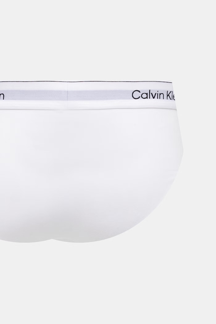 Calvin Klein Underwear σλιπ ανδρικά βαμβάκι με ελαστάν 3-pack LV00NB4388 λευκό