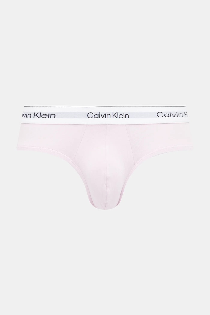 Odjeća Calvin Klein Underwear slip gaće za muškarce od pamuka s elastanom 3-pack LV00NB4388 roza