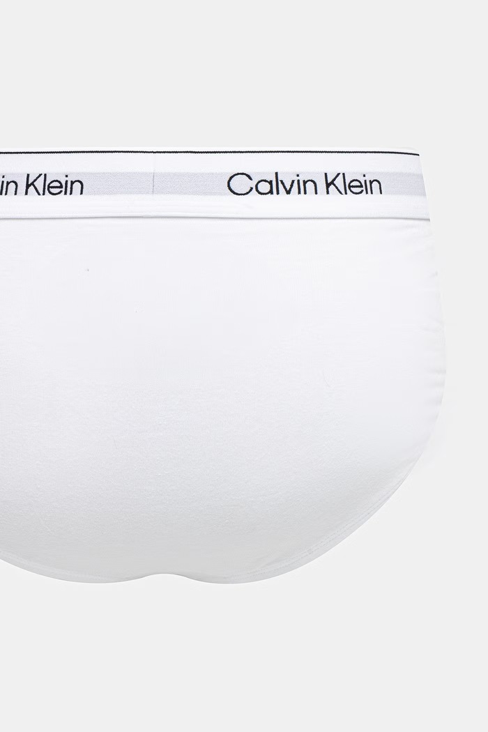 Calvin Klein Underwear slipy męskie bawełniane z elastanem 3-pack LV00NB4388 szary