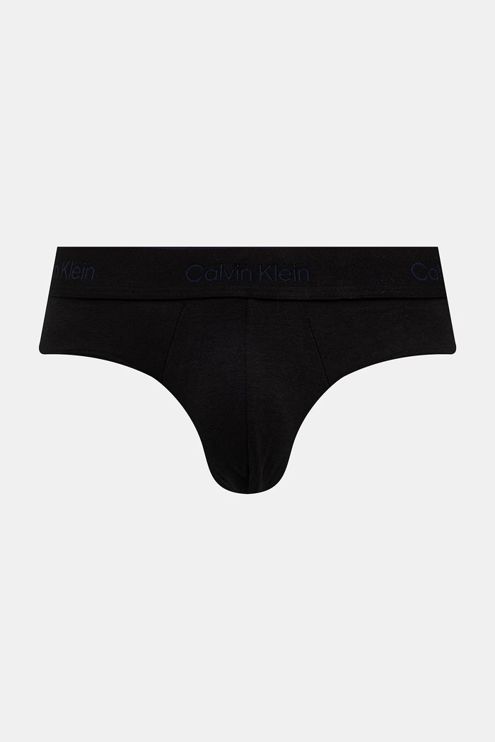 Calvin Klein Underwear slipy pánské bavlněné s elastanem 3-pack LV00NB4388 černá AA00
