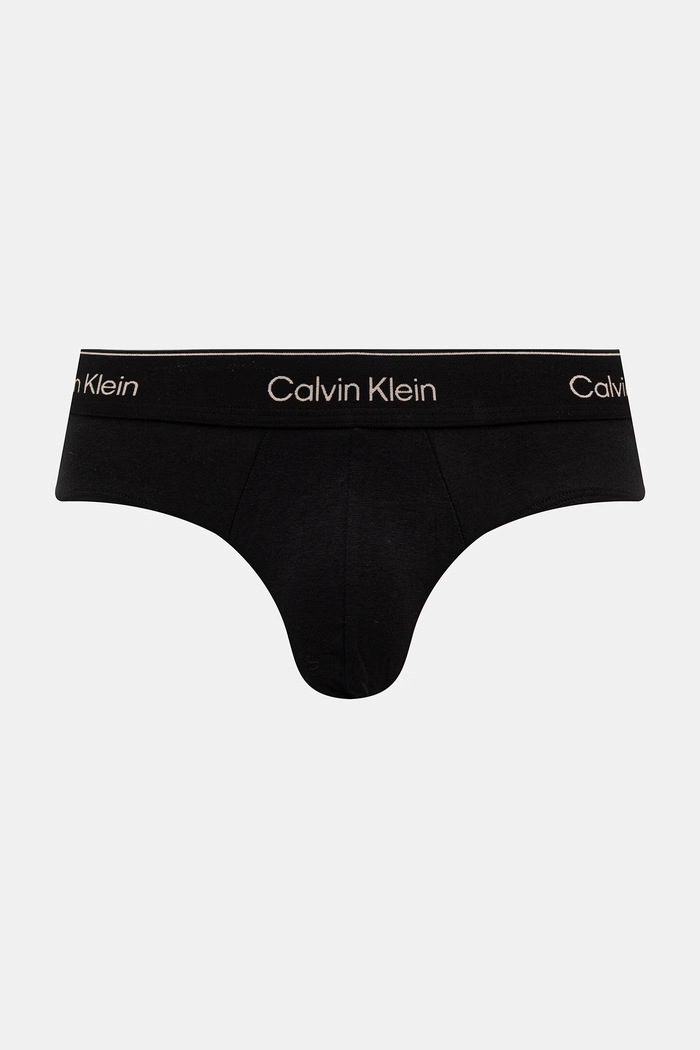 Oblečení Calvin Klein Underwear slipy pánské bavlněné s elastanem 3-pack LV00NB4388 černá