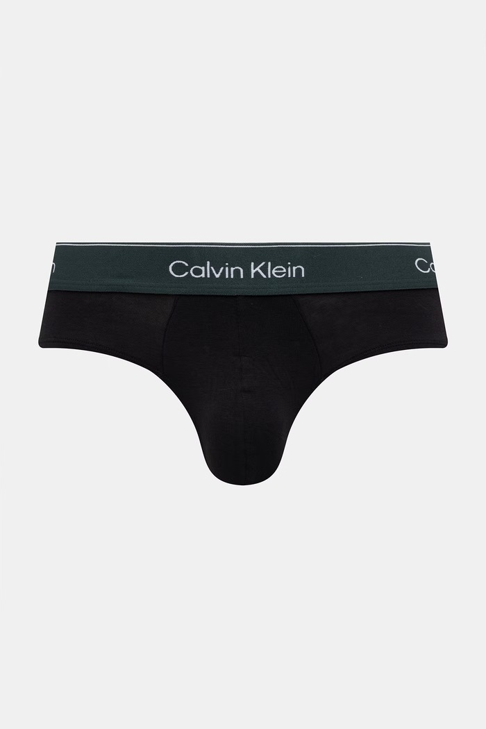 Calvin Klein Underwear slipy męskie bawełniane z elastanem 3-pack LV00NB4388 czarny AA00