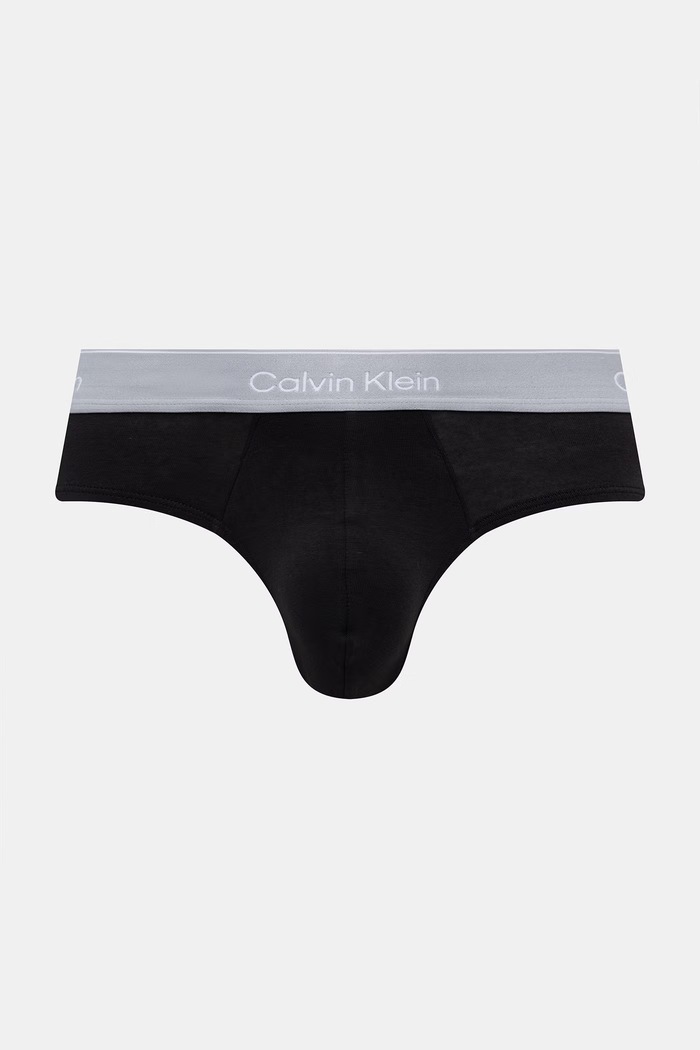 Calvin Klein Underwear slipy męskie bawełniane z elastanem 3-pack czarny LV00NB4388