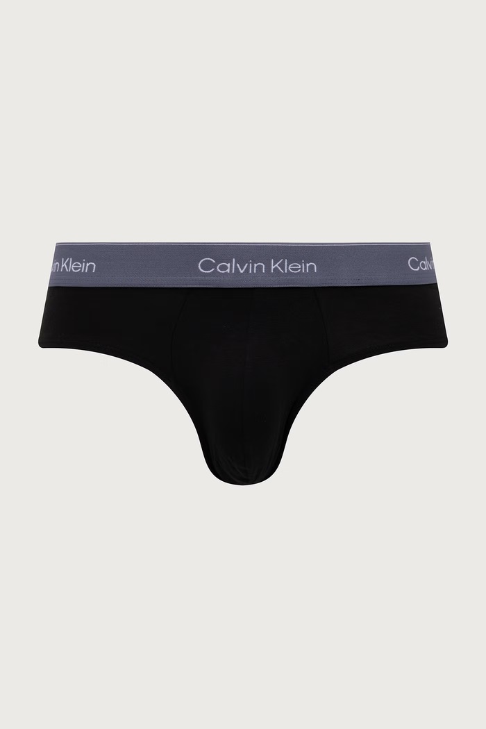Calvin Klein Underwear Slipy męskie bawełniane z elastanem 3-pack LV00NB4388 czarny AA00