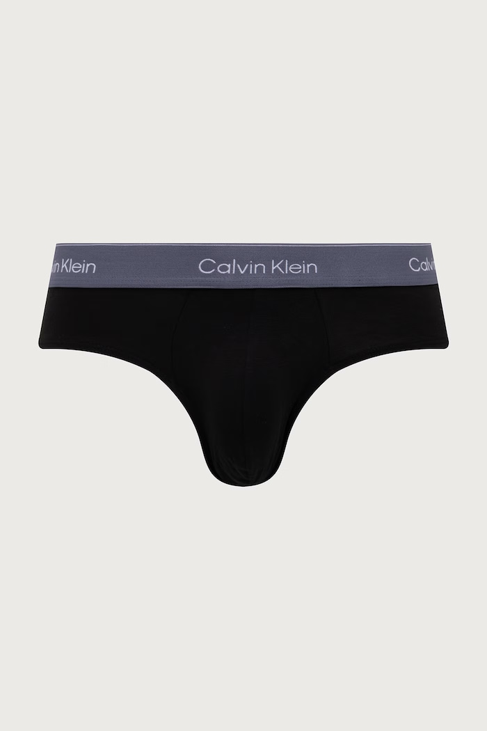 Calvin Klein Underwear Slipy męskie bawełniane z elastanem 3-pack LV00NB4388 czarny AA00