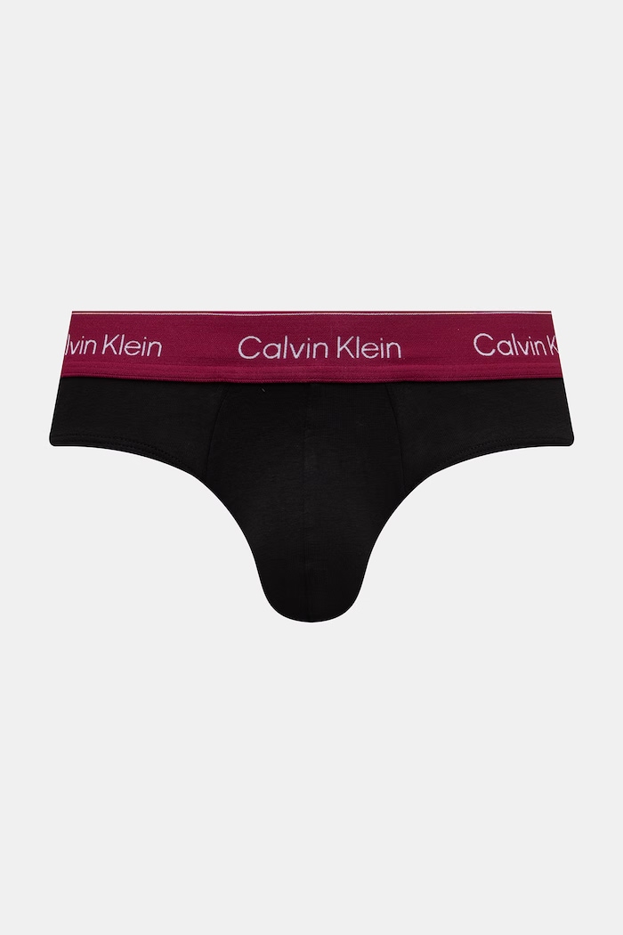 Calvin Klein Underwear слипове мъжки от памук с еластан 3 броя LV00NB4388 черен AA00