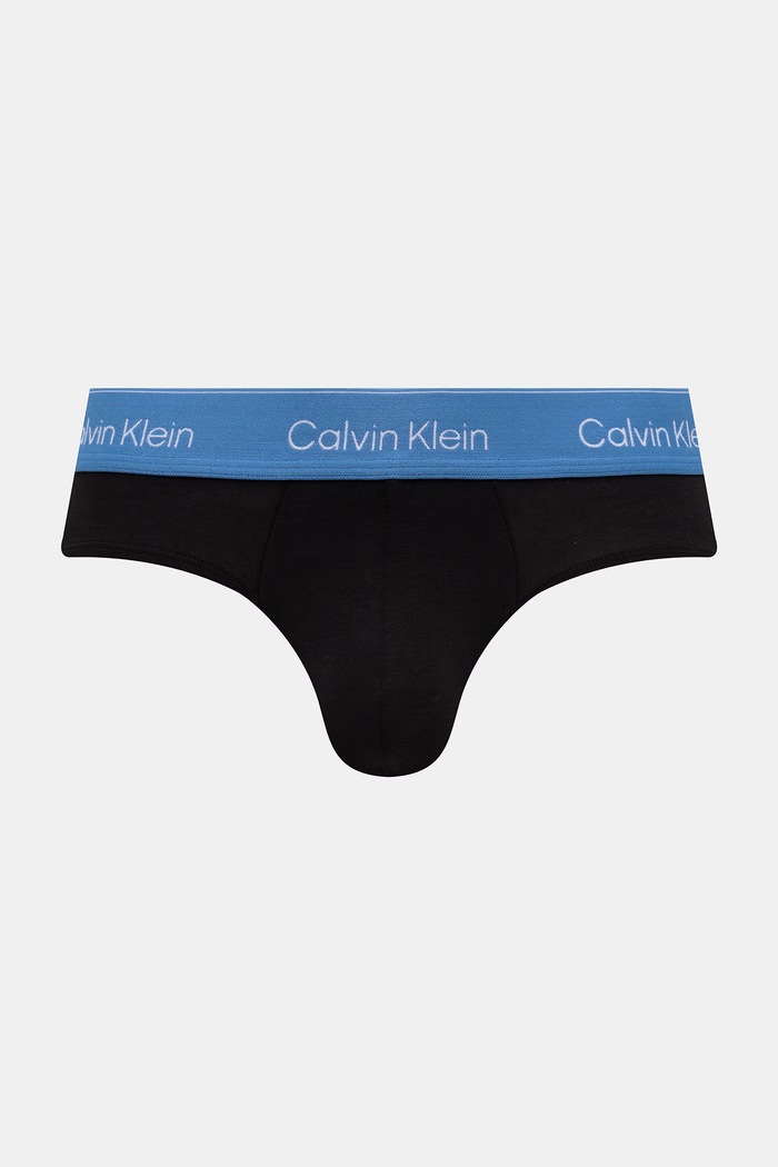 Дрехи Calvin Klein Underwear слипове мъжки от памук с еластан 3 броя LV00NB4388 черен